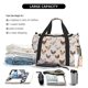 thumbnail image 5 of Fotbe Various Chicken Bolsa de Viaje con Estampado, Bolsa de Fin de Semana para Mujer con Compartimento para Zapatos, Bolsa de Gimnasio con Bolsillo Húmedo, 5 of 7