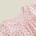 thumbnail image 6 of Cjfdfy Newborn Baby Girls Fall Jumpsuit Cotton Long Sleeve Henley Neck Dots Print Fall Casual Romper Infant Polka Dots Coming Home Fall Winter Outfit 0-18 Months, 6 of 9
