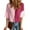01 Hot Pink, variant on zfwon Tops for Women Waffle Knit Hollow Out Tops Short Sleeve V Neck T Shirts Color Blocked Tunic Tops Ladies Casual Loose Blouses T-Shirts Summer Tees Shirts
