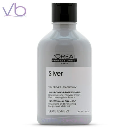 L’Oreal Professionnel Serie Expert Silver Shampoo | Neutralizing Purple Cleanser, 300ml