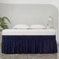 thumbnail image 3 of MesaSe Ruffled Grey King Size Bed Skirt  Dust Ruffle for King Bed with 15” Drop  Soft and Solid Microfiber  Classic Style  California King  Silver Gray Bedskirts, 3 of 7