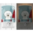 thumbnail image 2 of Winter Holiday Bichon Frise Ceramic Night Light, 2 of 2