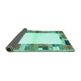thumbnail image 2 of Ahgly Company Indoor Rectangle Solid Turquoise Blue Modern Area Rugs, 4' x 6', 2 of 4