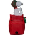 thumbnail image 3 of 42" Airblown® Inflatable Peanuts® Christmas Snoopy Flying Ace on Doghouse Outdoor Yard Decoration, 3 of 4
