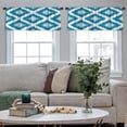 thumbnail image 4 of LALILO Kitchen Curtain Valance Ethnic Ikat Rod Pocket Window Curtain 52"x 18" Set of 2, 4 of 7