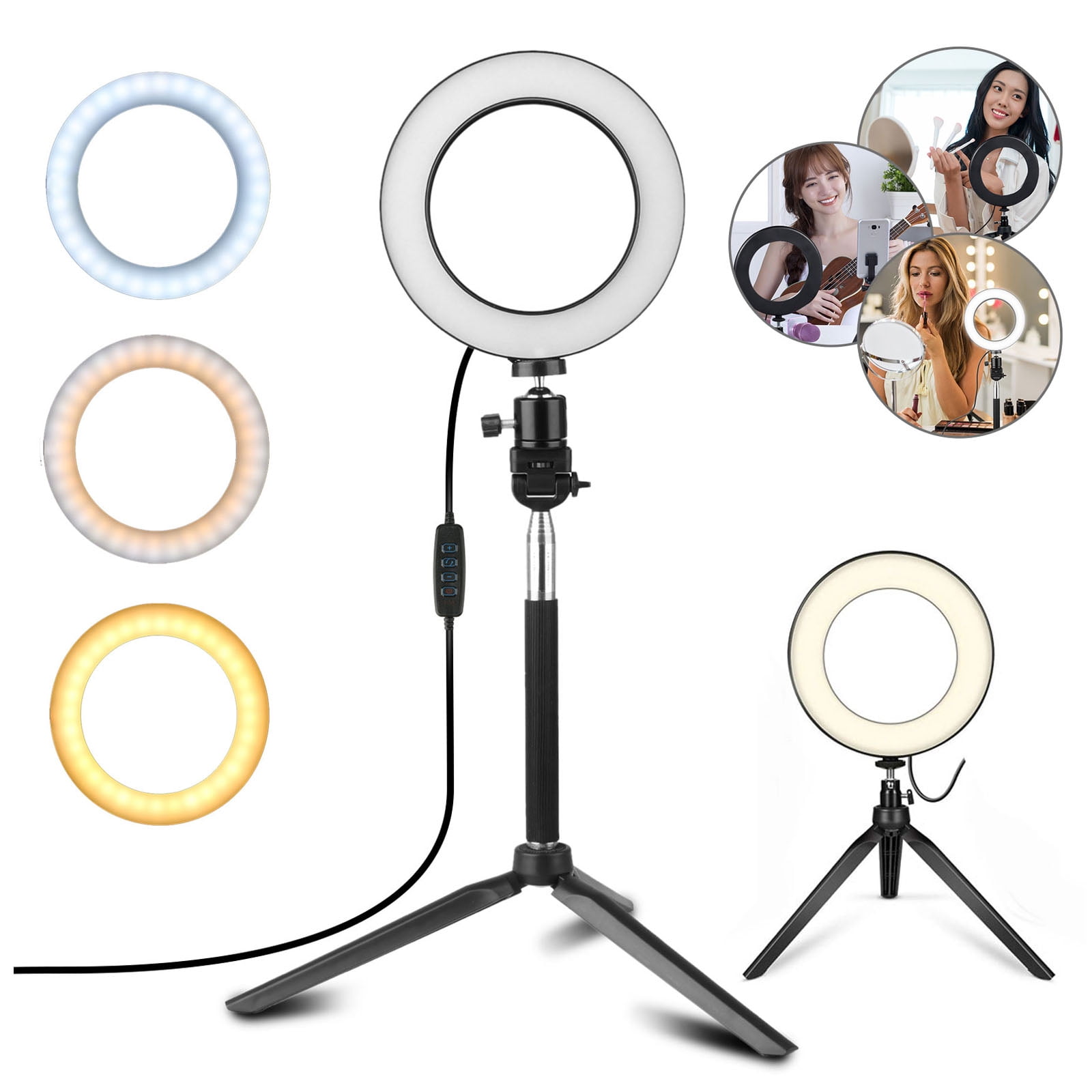 Live Stream Selfie Ring Light 30cm // 12inch Ring Light Live Fill Light Mobile Phone Bracket Led Ringlight Flashes Anchor Self-timer With Photography Tripod for Selfie YouTube Vlog Ca Makeup