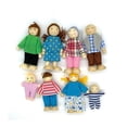 thumbnail image 3 of Juego de casas de muñecas de madera OKOK, 8 unidades, muñecas familiares para juegos de rol, 3 of 3