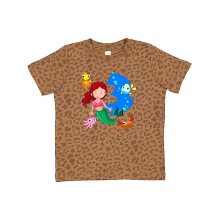 

Inktastic Mermaid 3rd Birthday Gift Toddler Toddler Girl T-Shirt