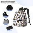thumbnail image 5 of Lsque Bulldog Sunglasses Face Classic Casual Backpack - Large Capacity Water-Resistant Backpack for School, Work, Travel, and Outdoor Activities, 5 of 8