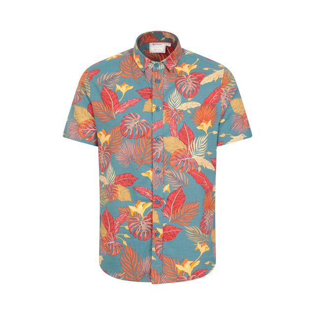 Mountain Warehouse - Camisa Tropical para Hombre (Naranja)