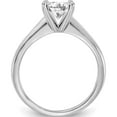thumbnail image 2 of 14K White Gold Lab Grown Diamond Solitaire Vs/Si, D E F, Comp Eng Ring (Size 7) Made In India rm5965r-050-7wld, 2 of 5