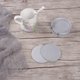 thumbnail image 2 of Inteprter Posavasos de cuero de 6 piezas con soporte para bebidas, manteles individuales para tazas de té y café, tapete de con Mostrada, 2 of 6