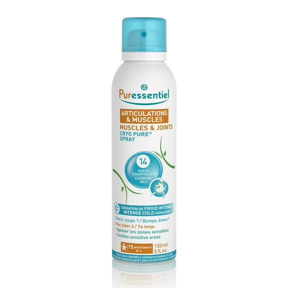 Puressentiel Muscles and Joints Cryo Pure Spray, Body Spray, 5 oz