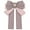 Pink, variant on INSPIRE CHIC Bow Ties Striped Pre-Tied Ribbon Brooch Pin for Women Fashion Red