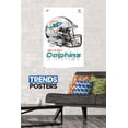 thumbnail image 2 of NFL Miami Dolphins - Drip Helmet 20 Wall Poster, 22.375" x 34", 2 of 3