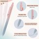thumbnail image 4 of Exquisite5pcs Pens Black Ink Gel Pens Medium Point 0.7mm Pen Smooth Writing High-End Series Cute Pens for Journaling Note Taking, Office School Suppli, 4 of 5