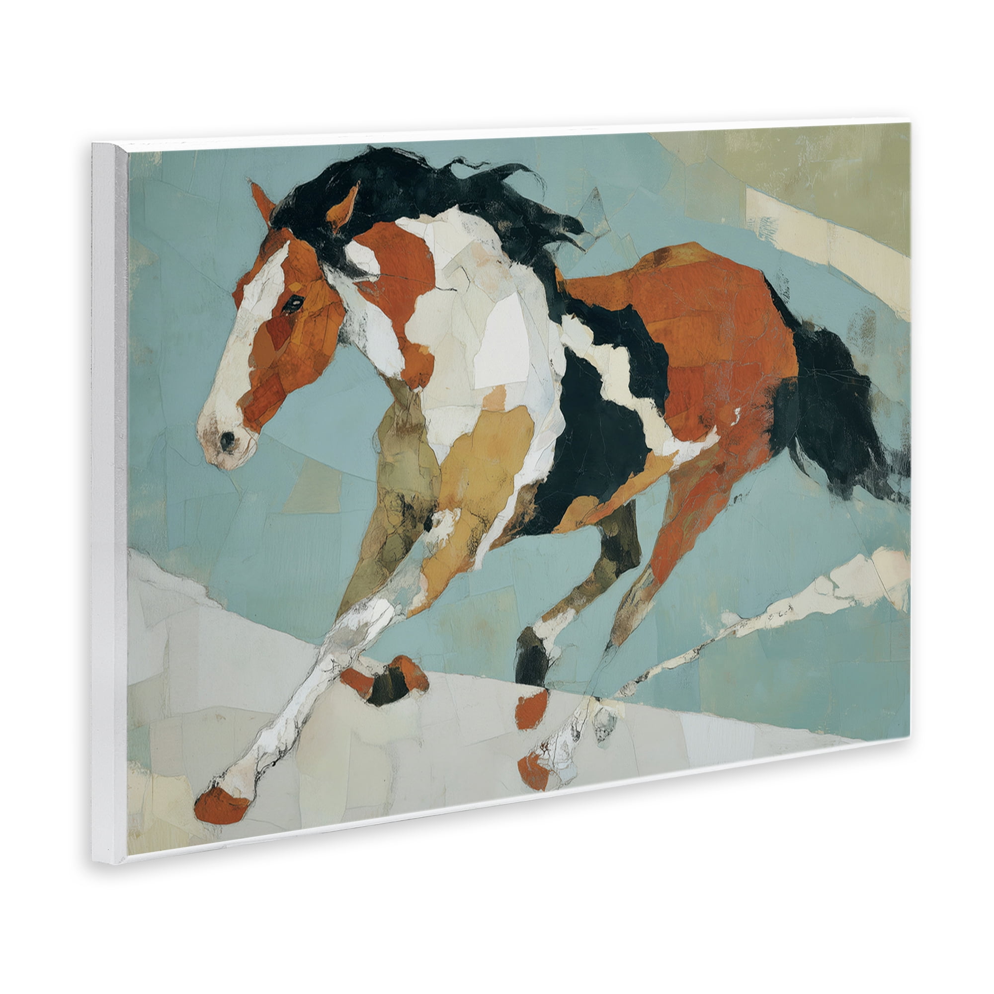 Stupell Industries Paint Horse in Motion Wall Plaque Art, design by Chromatic Storm Studio