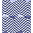 thumbnail image 3 of Navy Blue Duvet Cover Set, Cool Pattern with Geometrical Triangle Shapes in Striped Designed Image, Decorative 3 Piece Bedding Set with 2 Pillow Shams, Queen Size, Dark Blue and White, by Ambesonne, 3 of 3