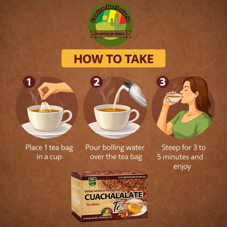 Cuachalalate Herbal Tea Bags – Natural Digestive Support Tea