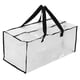 thumbnail image 2 of Bolsas para mudanzas de gran tamaño, impermeables, transparentes, con cremalleras, bolsa de almacenamiento resistente para ahorrar espacio, tipo asa de almacenamiento móvil, 2 of 10