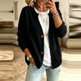 thumbnail image 5 of cocolona Womens Sweater Cardigan Long Sleeve Crew Neck Fall Sweater Open Front Casual Loose Cardigan Tops, 5 of 5