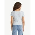 thumbnail image 2 of Justice Girls Pretty Henley Top, Sizes XS - XLP, 2 of 6