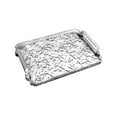 thumbnail image 3 of Esquirla Rectangular Serving Tray, Coffee Table Tray, Fruit Plate, Decorative Bathroom Vanity Organizer with Handles for Living Room And Clear M, 3 of 8
