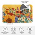 thumbnail image 4 of Colorful Sunflower Doormat Outdoor Entrance 24"x36", Farmhouse Botanical Floral Absorb Moisture Dirt Door Mats, Non-Slip Rubber Backing Floor Mats Indoor, Low-Profile Front Door Rugs, 4 of 9