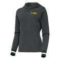 thumbnail image 2 of Women's Antigua Heather Charcoal LSU Tigers Trek Pullover Hoodie, 2 of 3