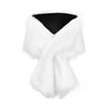 thumbnail image 5 of MESSUEN Fur Stole for Women Warm Shawl Wraps for Women Shawls and Wraps for Evening Dresses Cape Coat for Women Poncho Womens Shawl for Women Cape for Women White One Size, 5 of 8