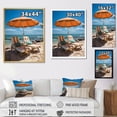 thumbnail image 4 of Designart "Vibrant Orange Beach Chairs I" Nautical & Beach Floater Framed Canvas Print, 4 of 7