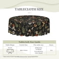 thumbnail image 6 of Vintage Mushroom Leaf Round Tablecloth 60 Inch Scalloped Edges, Stain Resistance Perfect for Home, Kitchen, Patio, Indoor/Outdoor Use, 6 of 6