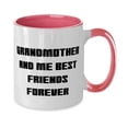 thumbnail image 2 of Inspire Grandmother Gifts, Grandmother And Me Best Friends, Grandmother Two Tone 11oz Mug From Granddaughter, Gifts For Grandma, Love, Gift ideas, Grandma mug, 2 of 2