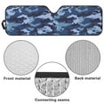 thumbnail image 6 of Jeiento Camouflage Blue Windshield Sun Shade Compatible with Jeep Wrangler JK JL Windshield Shade Heat Shield Windshield Cover Bolck UV Rays & Protect Car Interior, 6 of 6