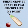thumbnail image 2 of CafePress - Play Cricket Like My Daddy Body Suit - Long Sleeve Cotton Baby Bodysuit, 2 of 4