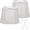Gray, variant on Gray Lamp Shades Set of 2, 10.5" x 10"x 13" Medium Rectangle Lampshades Cut Corner Fabric Lamp Shades Replacement, Include 2 Lamp Harps, Suitable for E26 Base and Saddle Base, Easy Assembly Required