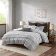 thumbnail image 2 of Gracie Mills Donny Farmhouse Geometric Striped Cotton Jacquard Duvet Set - GRACE-11457, 2 of 5