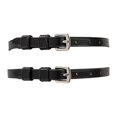 thumbnail image 2 of Huntley Equestrian Premium English Leather Spur Straps (Black, 18" Inches Long), 2 of 4