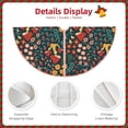 thumbnail image 3 of Fotbe Mushrooms And Flowers Pattern Christmas Tree Skirt, Tree Skirts Plush Christmas Decorations, Christmas Tree Skirts Xmas Decorations Holiday Party Decor-48", 3 of 6