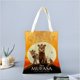 thumbnail image 2 of Mufasa Bolso de tela con estampado de lienzo para mujer, bolsa de compras reutilizable y estética, con cremallera interior, regalo para mujer,40*40cm., 2 of 6