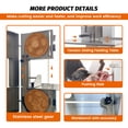 thumbnail image 5 of Hakka Brothers Electric Meat and Bone Saw Machine, 750W Countertop Butcher Bandsaw with 65"Blade and Stainless Steel Work Table, 5 of 6