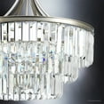thumbnail image 4 of Urban Ambiance Luxury Luxury Flush-Mount Ceiling Fixture, Size: 29-1/4"H x 28"W, with Transitional Style Elements, Antique Silver Finish and Clear Shade, UHP2465, 4 of 7