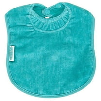 Silly Billyz Snuggly Premium Cotton Towel Toddler Bib with Secure Snap ( Aqua)