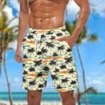thumbnail image 2 of SELONE Mens Board Shorts Hawaiian Swim Trunks Drawstring Elastic Waist Bathing Suit with Pockets Summer Swimwear, 2 of 5