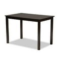 thumbnail image 3 of Baxton Studio Mael Modern and Contemporary Grey Fabric Upholstered Espresso Brown Finished 5-Piece Wood Dining Set, 3 of 7