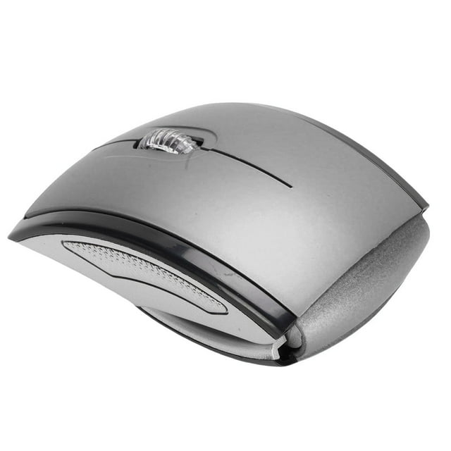 Ratón Inalámbrico Plegable, Indicador de Eficiencia Energética de ratón ergonómico de CompuTADORA CON receptor para laptop