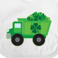 thumbnail image 4 of Inktastic St Patricks Day Irish Clover Dump Truck Childs Boys Baby Bib, 4 of 4