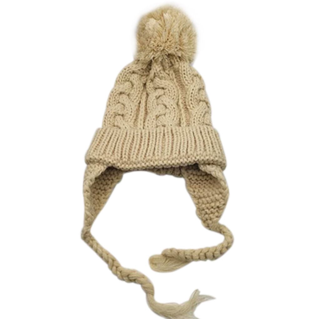 fashionhome Kids Children Knit Hat Ear 