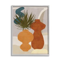 Stupell Industries Western Abstract Vases Brown Orange Green,16 x 20,Designed by Melissa Wang
