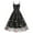 Black, variant on Sakmal Long Dresses for Women Black A Line Ball Gown Mesh Dress Floral Embroidered Dresses for Women